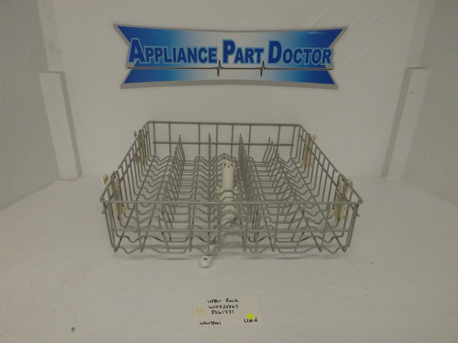 Whirlpool Dishwasher W10728863 8561731 Upper Rack Used Whirlpool Dishwasher W10728863 8561731 Upper Rack Used